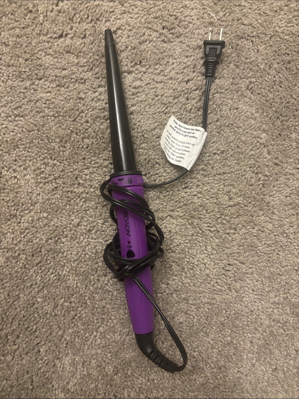 Revlon Purple Tapered Curling Wand